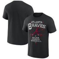 Men's Atlanta Braves Darius Rucker Collection Beach Splatter baseball T-shirt - Black