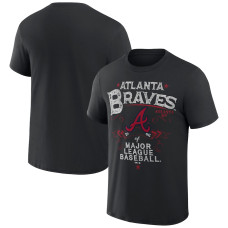 Men's Atlanta Braves Darius Rucker Collection Beach Splatter baseball T-shirt - Black