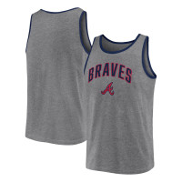 Men's Atlanta Braves Baseball Primary Tank Top - Heather Gray
