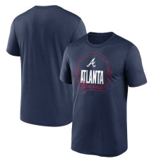 Men's Atlanta Braves Headphones Hometown Legend Performance baseball T-shirt - Navy Men's Atlanta Braves Headphones Hometown Legend Performance baseball T-shirt - Navy