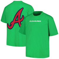 Men's Atlanta Braves PLEASURES Ballpark baseball T-shirt - Green