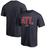 Men's Atlanta Braves ATL Hometown baseball T-shirt - Navy Men's Atlanta Braves ATL Hometown baseball T-shirt - Navy