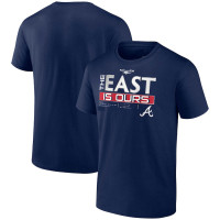 Men's Atlanta Braves Baseball 2022 NL East Division Champions Locker Room baseball T-shirt - Navy