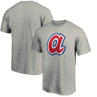 Men's Atlanta Braves Baseball Forbes baseball T-shirt - Ash