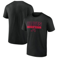 Men's Atlanta Braves Baseball In The Mitt baseball T-shirt - Black