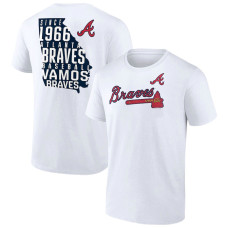 Men's Atlanta Braves Baseball Team Hot Shot baseball T-shirt - White