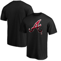 Men's Atlanta Braves Baseball Team Midnight Mascot baseball T-shirt - Black Men's Atlanta Braves Baseball Team Midnight Mascot baseball T-shirt - Black