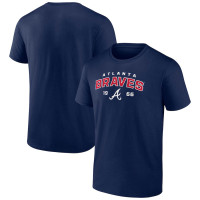 Men's Atlanta Braves Baseball Team Rebel baseball T-shirt - Navy Men's Atlanta Braves Baseball Team Rebel baseball T-shirt - Navy