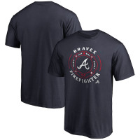 Men's Atlanta Braves Firefighter baseball T-shirt - Navy Men's Atlanta Braves Firefighter baseball T-shirt - Navy