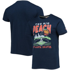 Men's Atlanta Braves Homage Hyper Local Tri-Blend baseball T-shirt - Navy Men's Atlanta Braves Homage Hyper Local Tri-Blend baseball T-shirt - Navy