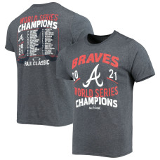 Men's Atlanta Braves Majestic Threads 2021 World Series Champions Dream Team Roster Tri-Blend baseball T-shirt - Navy Men's Atlanta Braves Majestic Threads 2021 World Series Champions Dream Team Roster Tri-Blend baseball T-shirt - Navy