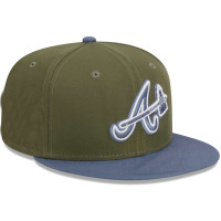 Men's Atlanta Braves New Era 59FIFTY Fitted Hat - Olive/Blue
