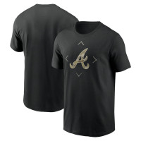 Men's Atlanta Braves Camo Logo baseball T-shirt - Black