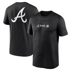 Men's Atlanta Braves Fashion Over Shoulder Logo Legend baseball T-shirt - Black Men's Atlanta Braves Fashion Over Shoulder Logo Legend baseball T-shirt - Black