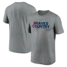 Men's Atlanta Braves Local Rep Legend Performance baseball T-shirt - Heathered Charcoal
