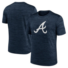 Men's Atlanta Braves Logo Velocity Performance baseball T-shirt - Navy