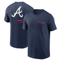 Men's Atlanta Braves Over the Shoulder baseball T-shirt - Navy Men's Atlanta Braves Over the Shoulder baseball T-shirt - Navy