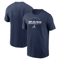 Men's Atlanta Braves Team Engineered Performance baseball T-shirt - Navy Men's Atlanta Braves Team Engineered Performance baseball T-shirt - Navy