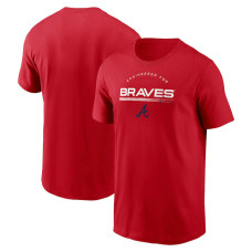 Men's Atlanta Braves Team Engineered Performance baseball T-shirt - Red Men's Atlanta Braves Team Engineered Performance baseball T-shirt - Red