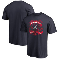 Men's Atlanta Braves Police Badge baseball T-shirt - Navy Men's Atlanta Braves Police Badge baseball T-shirt - Navy