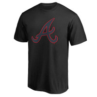 Men's Atlanta Braves Taylor baseball T-shirt - Black