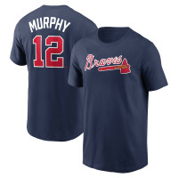 Men's Sean Murphy Atlanta Braves Player Name & Number baseball T-shirt - Navy