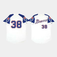 Guillermo Heredia Atlanta Braves White Men's Home Cooperstown Collection 1974 Throwback Jersey