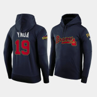 #19 Huascar Ynoa Atlanta Braves 2022 Gold Program Pullover Hoodie - Navy
