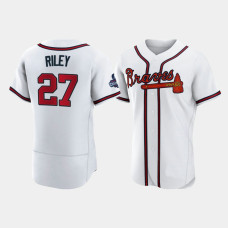 Official Men's Atlanta Braves Authentic Austin Riley White 2021 World Series Champions Jersey