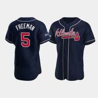 Official Men's Atlanta Braves Authentic Freddie Freeman Navy 2021 World Series Champions Jersey Official Men's Atlanta Braves Authentic Freddie Freeman Navy 2021 World Series Champions Jersey