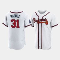 Official Men's Atlanta Braves Authentic Greg Maddux White 2021 World Series Champions Jersey Official Men's Atlanta Braves Authentic Greg Maddux White 2021 World Series Champions Jersey
