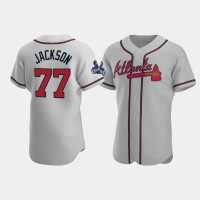 Official Men's Atlanta Braves Authentic Luke Jackson Gray 2021 World Series Champions Jersey Official Men's Atlanta Braves Authentic Luke Jackson Gray 2021 World Series Champions Jersey