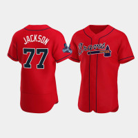 Official Men's Atlanta Braves Authentic Luke Jackson Red 2021 World Series Champions Jersey Official Men's Atlanta Braves Authentic Luke Jackson Red 2021 World Series Champions Jersey