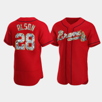 Atlanta Braves Matt Olson Men's Red Jersey - Diamond Edition