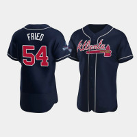 Official Men's Atlanta Braves Authentic Max Fried Navy 2021 World Series Champions Jersey Official Men's Atlanta Braves Authentic Max Fried Navy 2021 World Series Champions Jersey
