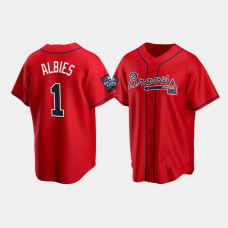 Ozzie Albies Atlanta Braves Replica Red 2021 All-Star Game Alternate Jersey
