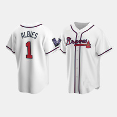 Ozzie Albies Atlanta Braves Replica White 2021 All-Star Game Alternate Jersey