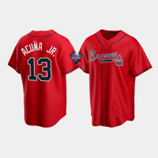 Ronald Acuna Jr. Atlanta Braves Replica Red 2021 All-Star Game Alternate Jersey Ronald Acuna Jr. Atlanta Braves Replica Red 2021 All-Star Game Alternate Jersey