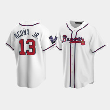 Ronald Acuna Jr. Atlanta Braves Replica White 2021 All-Star Game Alternate Jersey Ronald Acuna Jr. Atlanta Braves Replica White 2021 All-Star Game Alternate Jersey