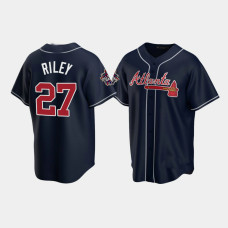 Men's Atlanta Braves Austin Riley Navy 2021 All-Star Replica Game Patch Jersey