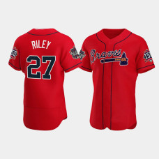 Men's Atlanta Braves Austin Riley Red 2021 All-Star Authentic Alternate Game Patch Jersey