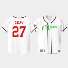 Men's Atlanta Braves Austin Riley White 25th Anniversary Baseball Jersey