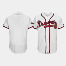 Men's Atlanta Braves White 2019 Postseason Authentic Flex Base Jersey