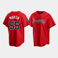 Men's Atlanta Braves Chris Martin Red 2021 All-Star Replica Game Patch Jersey Men's Atlanta Braves Chris Martin Red 2021 All-Star Replica Game Patch Jersey