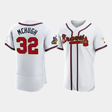 Atlanta Braves Collin McHugh Men's White Authentic 2022 Gold Program Jersey Atlanta Braves Collin McHugh Men's White Authentic 2022 Gold Program Jersey