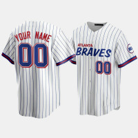 Atlanta Braves Custom White 2021 City Connect Replica Jersey
