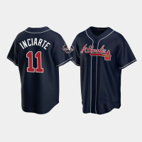 Men's Atlanta Braves Ender Inciarte Navy 2021 All-Star Replica Game Patch Jersey Men's Atlanta Braves Ender Inciarte Navy 2021 All-Star Replica Game Patch Jersey