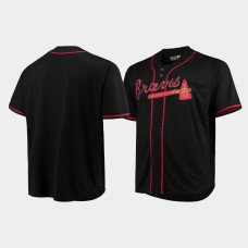 Men's Atlanta Braves Black Fashion Majestic Big & Tall Jersey