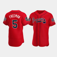 Men's Atlanta Braves Freddie Freeman Red 2021 All-Star Authentic Alternate Game Patch Jersey Men's Atlanta Braves Freddie Freeman Red 2021 All-Star Authentic Alternate Game Patch Jersey
