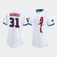 Men's Atlanta Braves Greg Maddux White 2021 All-Star Game Authentic Jersey Men's Atlanta Braves Greg Maddux White 2021 All-Star Game Authentic Jersey